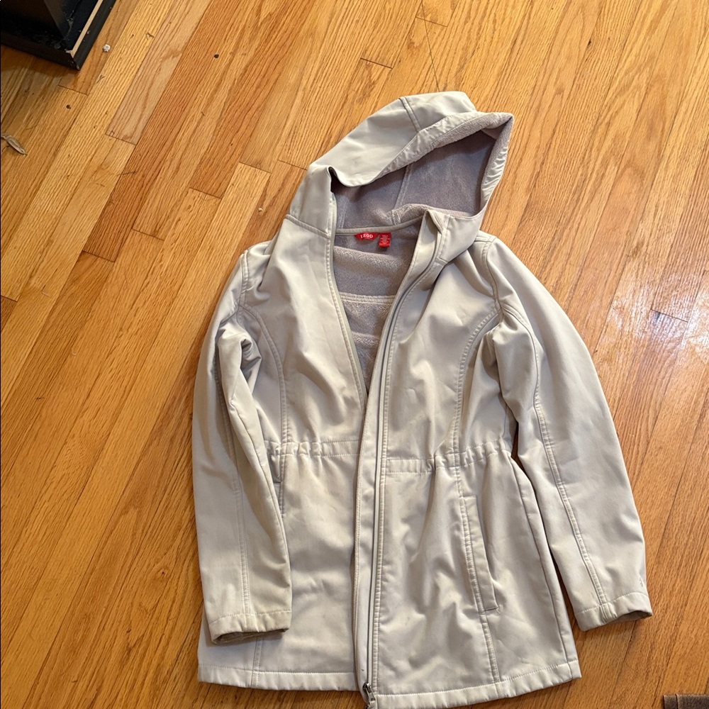 Izod Cream Hooded Jacket
